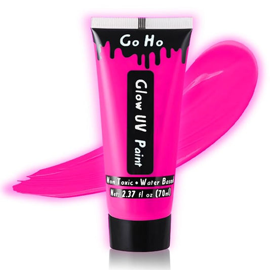 Go Ho Neon Hot Pink Body Paint Washable(2.,),under 37oz