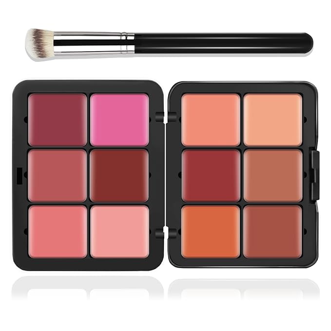 12 Colors Cream [Blush] Makeup Palette for Cheeks