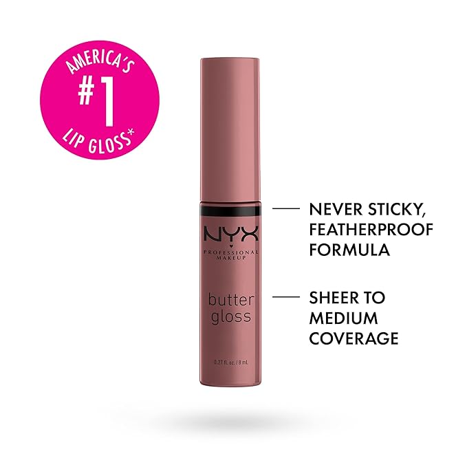 NYX PROFESSIONAL MAKEUP Butter Gloss, Non-Sticky Lip Gloss