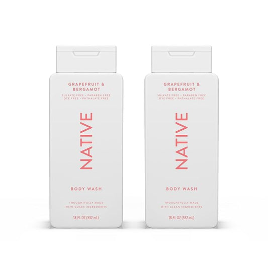 Native Body Wash Contains Naturally Derived 18 oz