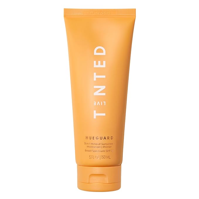 Live Tinted Hueguard® Jumbo 3-in-1 Mineral Sunscreen, Moisturizer, & Primer for Face and Body - Hydrate and Protect the Skin Year Round - SPF 30 to Protect Against UVA/UVB Rays, 5 Fl Oz