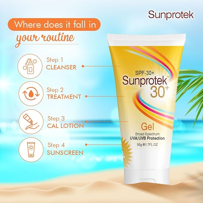 Sunprotek 30+ Gel with unique W/O/W encapsulation (nano) technology 1.76 Ounce.