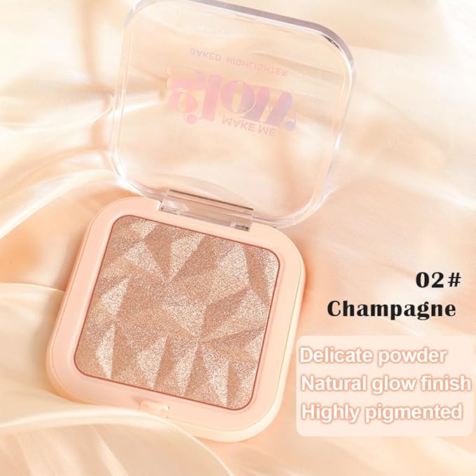 evpct Champagne Face Highlighter Makeup Shimmer Glitter Diamond