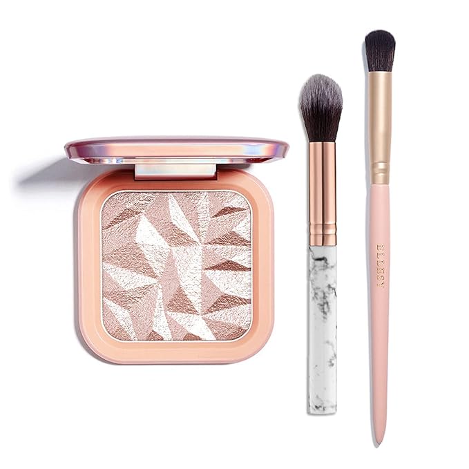 Face Highlighter Makeup Palette Kit, Shimmer Glitter Highlight Face