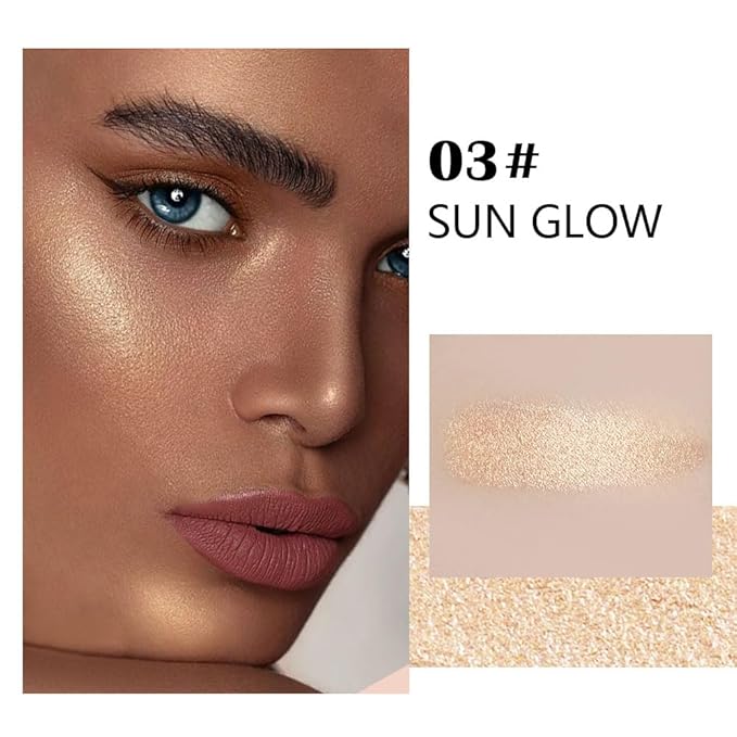 evpct Sun Glow Face Highlighter Makeup Shimmer Glitter