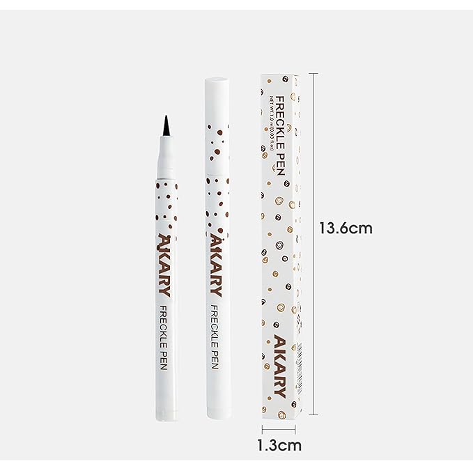 AKARY Freckle Pen Professional Lifelike Face Concealer Point Light Brown)