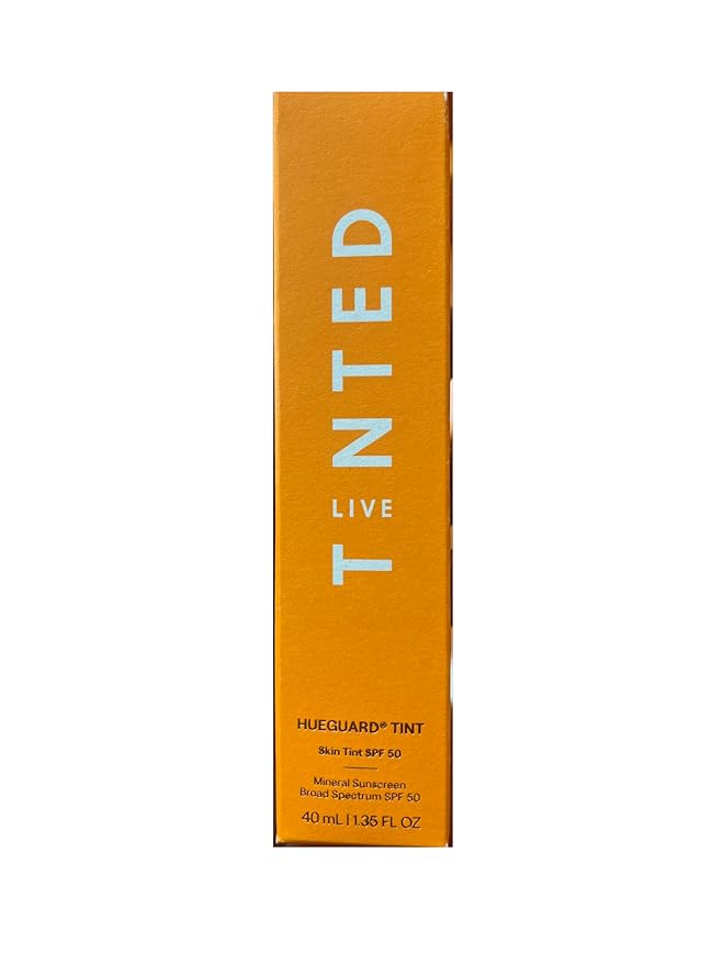 Live Tinted Hueguard Skin Tint SPF 50 - Tinted Mineral Sunscreen with Light-Medium Buildable Coverage With a Hydrating and Radiant Finish - Water and Sweat Resistant, 1.35 fl oz - Shade 10