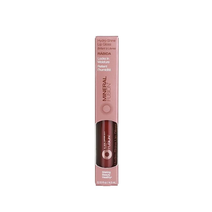 Mineral Fusion, HydroShine Lip Gloss s, Rabida, 0.15 Lip