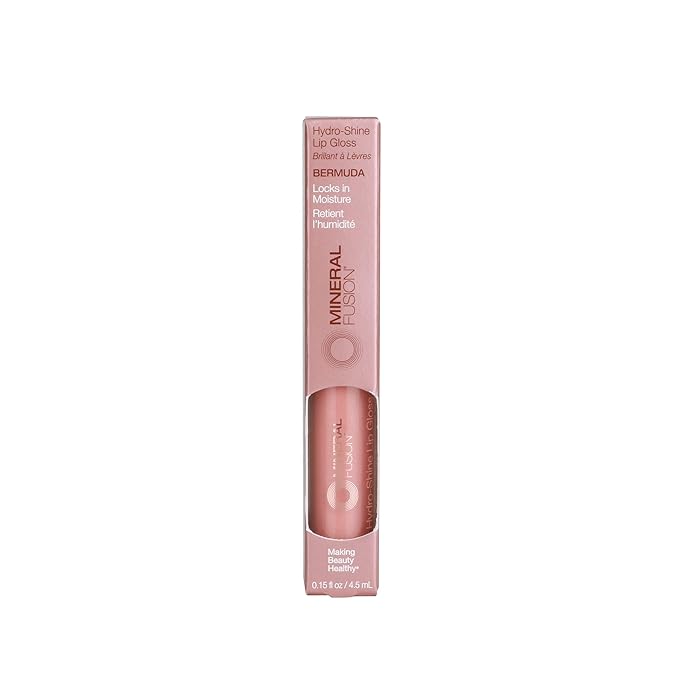 Mineral Fusion Hydro-Shine Lip Gloss, Bermuda, 0.15 Ounces Lip