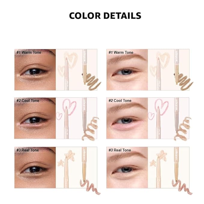 COLORGRAM Under Eye Highlighter Stick 02 Cool Tone & Luminizers