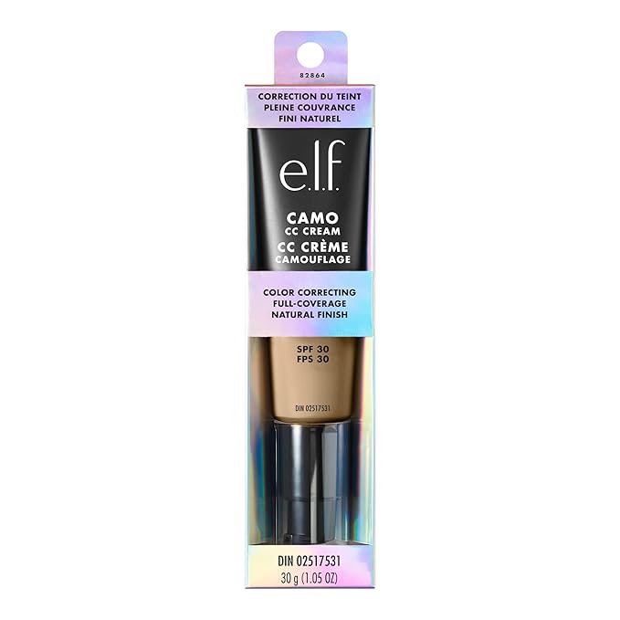 e.l.f. Camo CC Cream, SPF 30 Color-Correcting Medium-To-Full 205 N