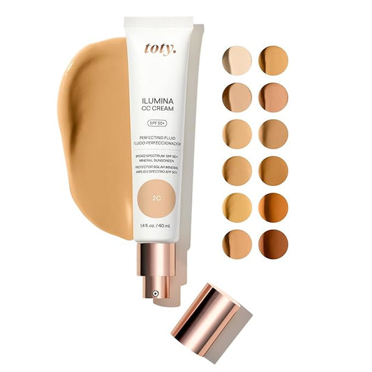 Ilumina CC Cream SPF 50+, 100% Mineral Color PEACHY BEIGE