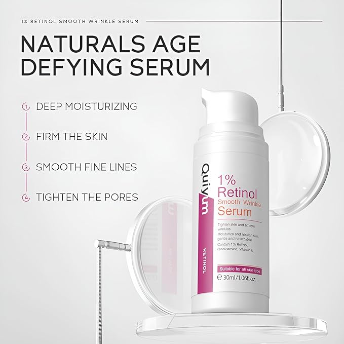 1% Retinol Serum for Face, Facial Aging