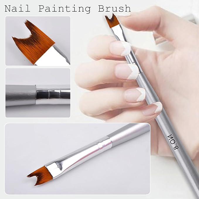 6pcs ombre nail brush and