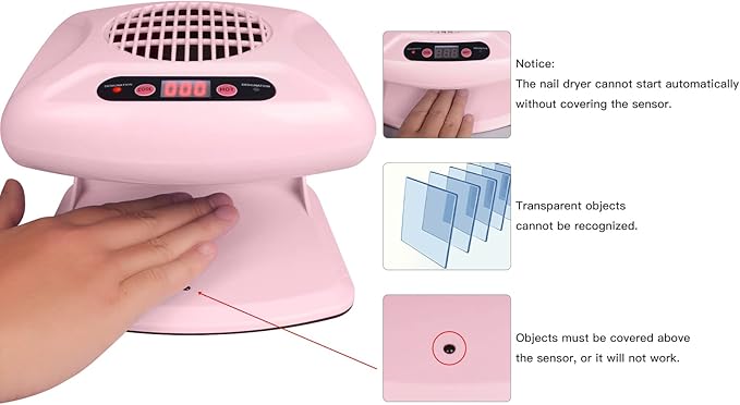 Air Nail Dryer with Automatic