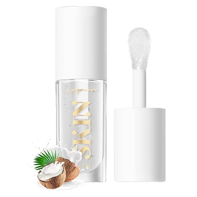 LANGMANNI Moisturizing Lip Oil,No-Sticky Lip Gloss Lip Balm