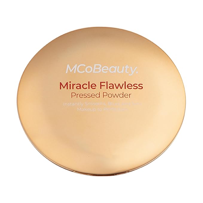 MCoBeauty Miracle Flawless Pressed Powder, Natural Medium Shade, Free Cosmetics