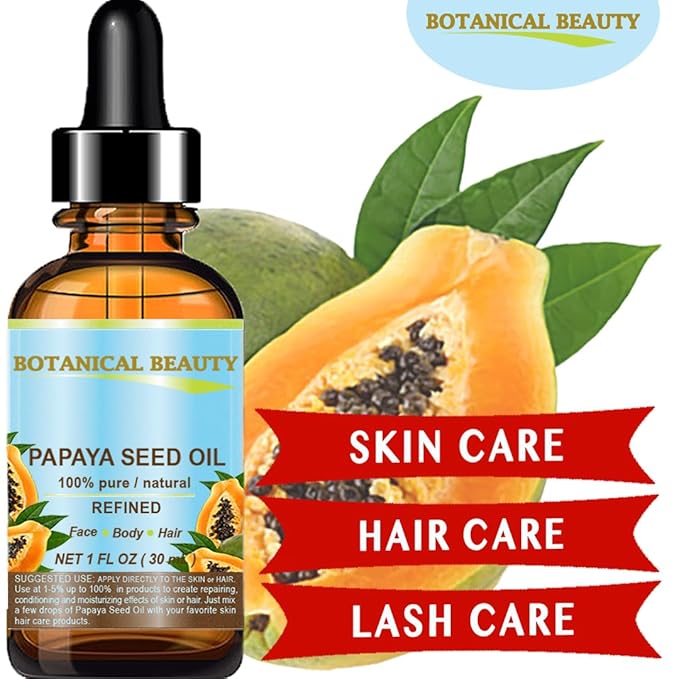 PAPAYA SEED OIL. 100% Pure / Natural / Lip Care. 0.5 Fl.oz