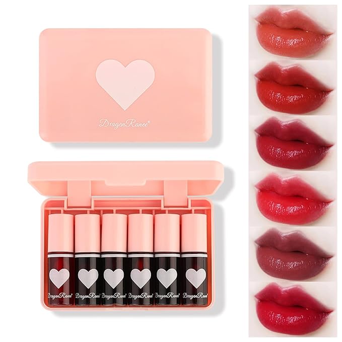 Eakroo 6 Colors Lip Tint Stain Mini Liquid Lip