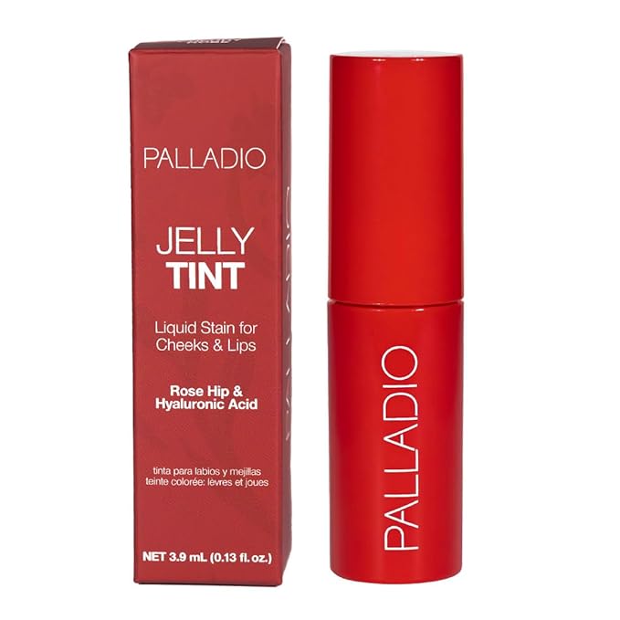 Palladio Jelly Tint, Liquid Stain for Cheeks & Lips,