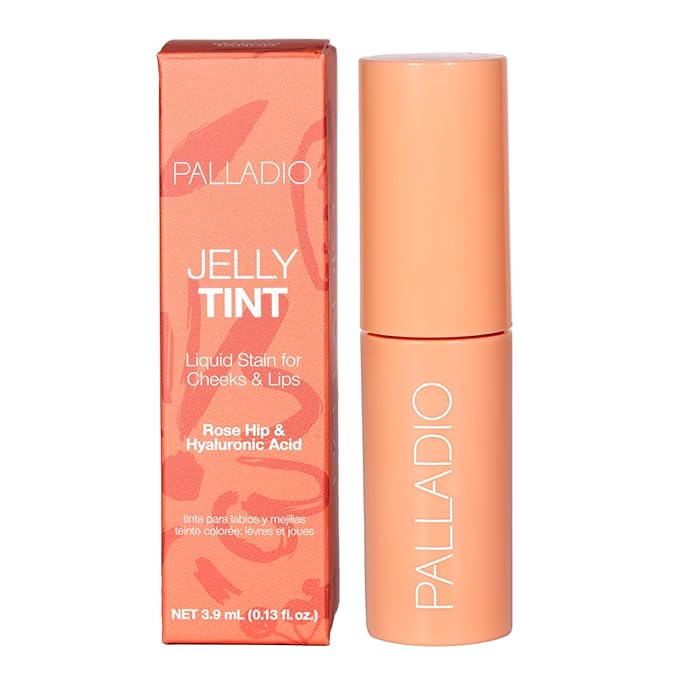 Palladio Jelly Tint, Liquid Stain for Cheeks & Lips,