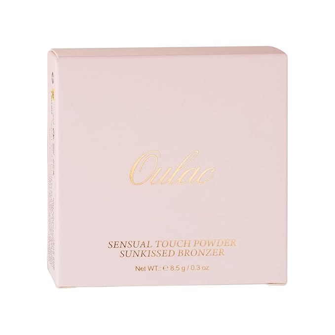 Oulac Shimmer Bronzer Powder Face Makeup with Mirror Cruelty-Free B02