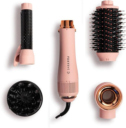 FoxyBae 4-in-1 Hot Air Styler: Blow Dryer Brush, Super Styler