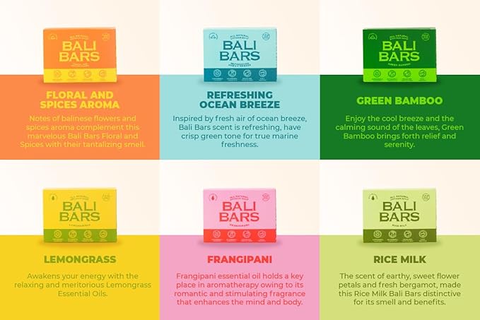 Bali Bars Natural Soap Bar For 4.5oz