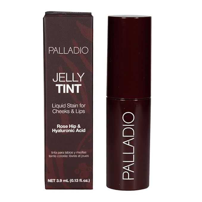 Palladio Jelly Tint, Liquid Stain for Cheeks & Lips,