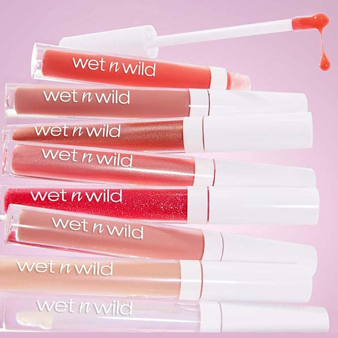 wet n wild MegaSlicks Lip Gloss, Ultra-Glossy, Vitamin-E Lip