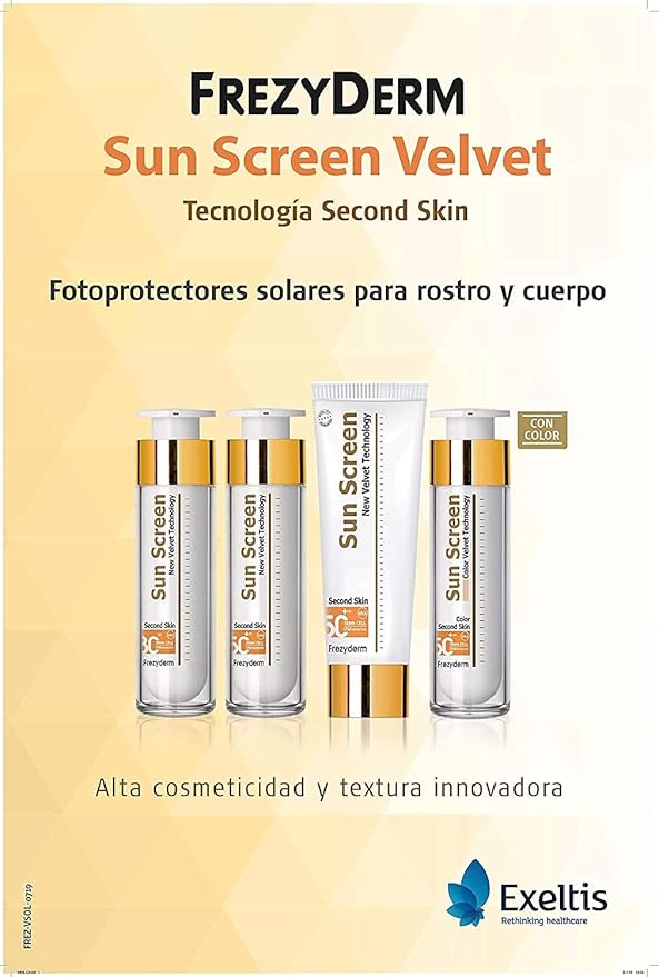 FrezyDerm Sun Screen Velvet Second Skin Technology Face SPF30 by FrezyDerm