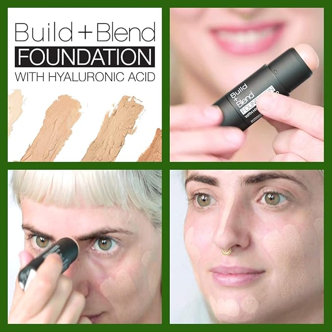 Palladio BUILD & BLEND Foundation Stick, Medium Coverage Stick,