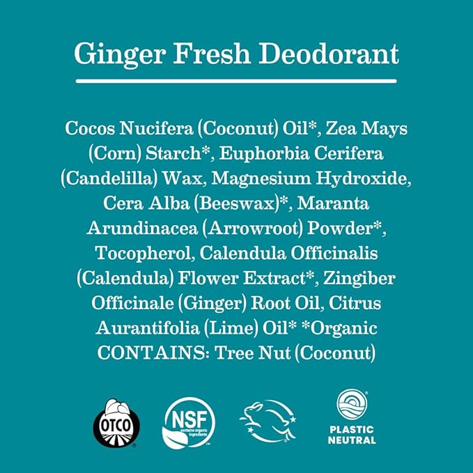 Earth Mama Ginger Fresh Deodorant | Baking