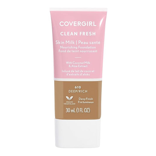 COVERGIRL, Clean Fresh Skin Milk Foundation, Rich/Deep, 1 1 Count