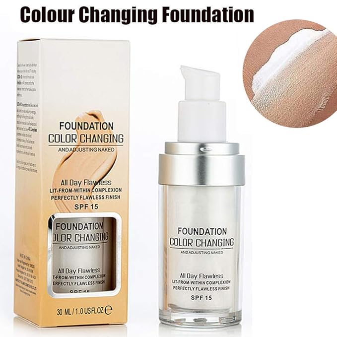 TLM Concealer Cover Cream, Flawless Colour Changing Foundation Face