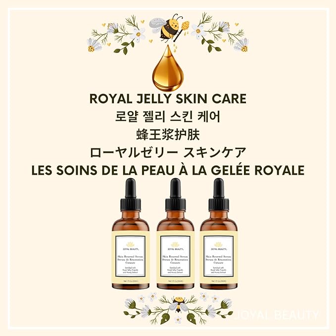 JOYAL BEAUTY Organic Royal Jelly Skin Renewal Serum Soft Skin