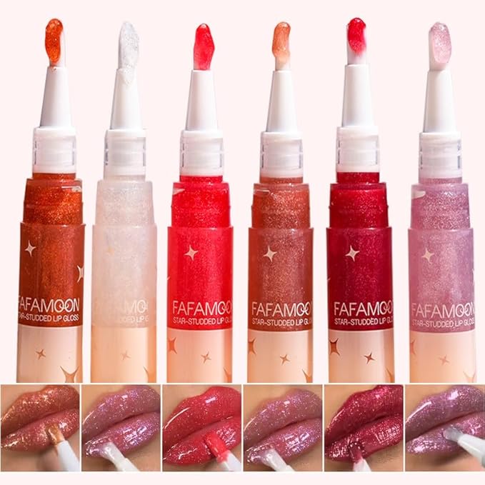 Glitter Lip Gloss Long Lasting Peal Shimmer Liquid Lip