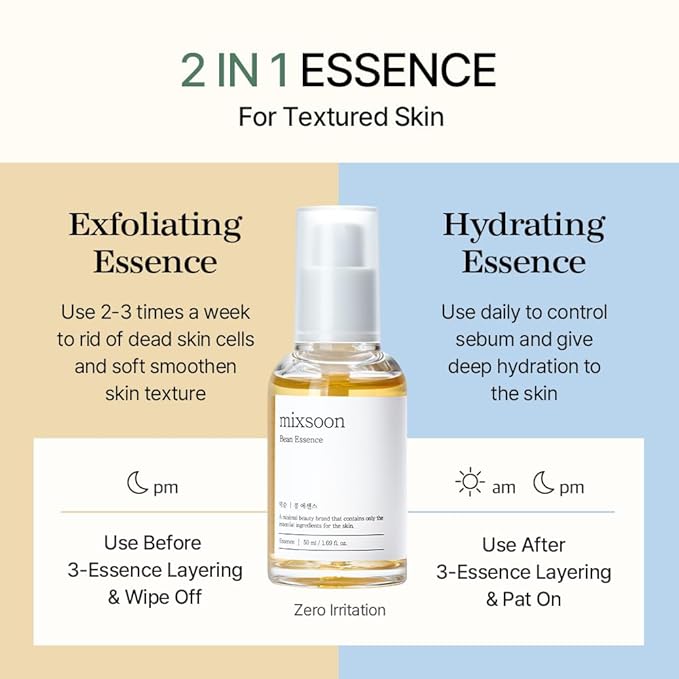 mixsoon Bean Essence, Vegansnail, Exfoliating Essence