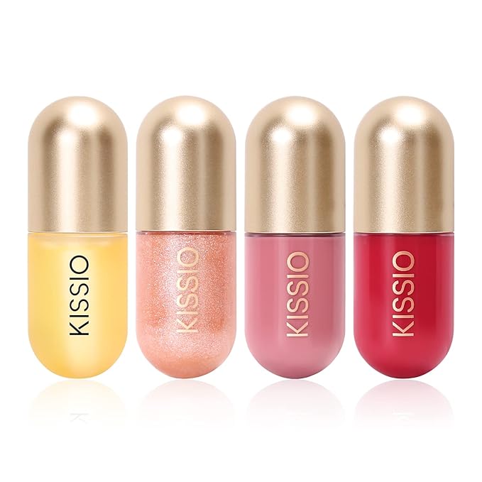 KISSIO Lip Plumper,Color Lip Plumper Gloss,Lip