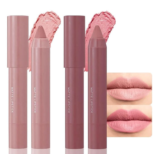 BINGBRUSH Crayon Matte Longwear Lipstick Pack Set,Moisture Sm