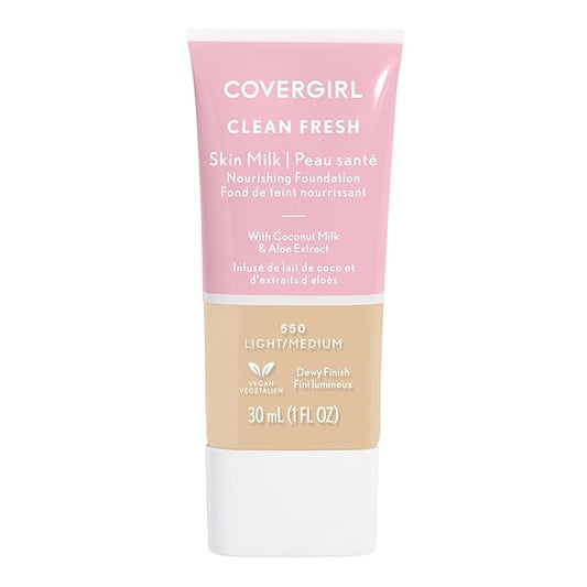 COVERGIRL, Clean Fresh Skin Milk Foundation, Light/Medium, 1 may vary)