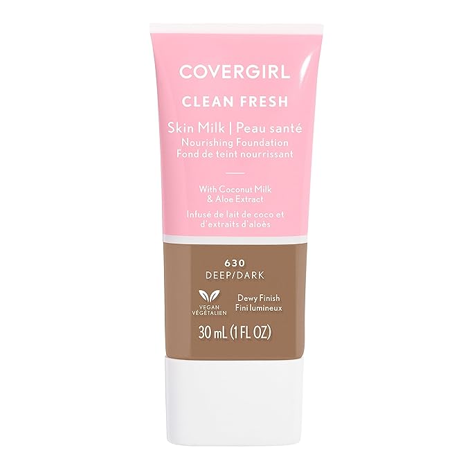 COVERGIRL, Clean Fresh Skin Milk Foundation, Deep/Dark, 1 may vary)