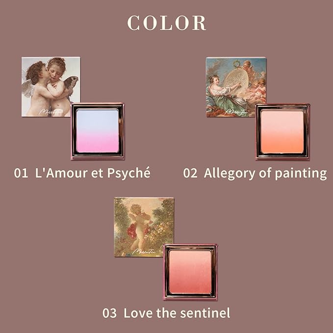 Angel Gradation Blushes Lone Wear Shimmer Millefee Powder 5g