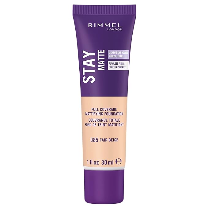 Rimmel London Stay Matte Liquid Mousse - 085 Control, Oil-Free, 1oz