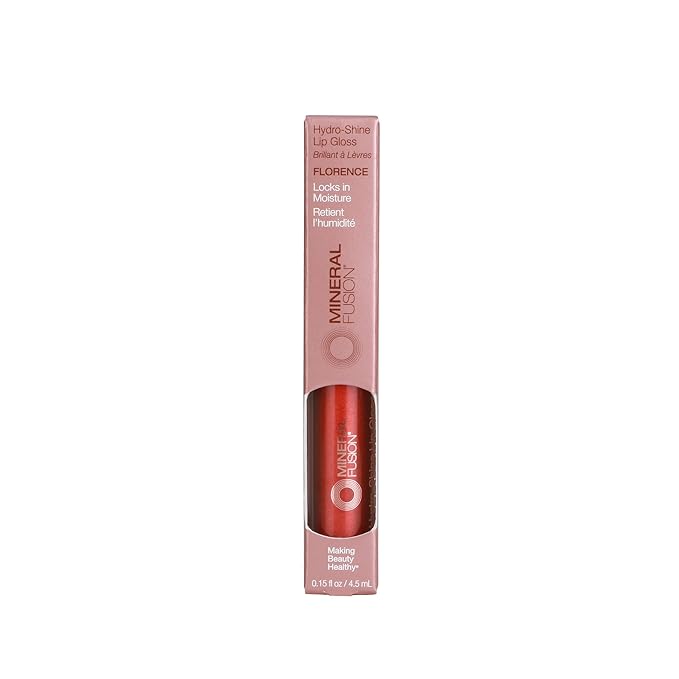 Mineral Fusion Hydro-Shine Lip Gloss, Florence, 0.15 Ounces Lip