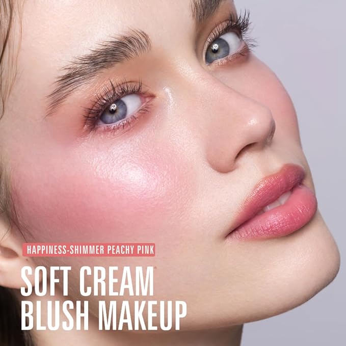 KIMUSE Soft Cream Blush Makeup, Liquid Blush for Dewy Finish