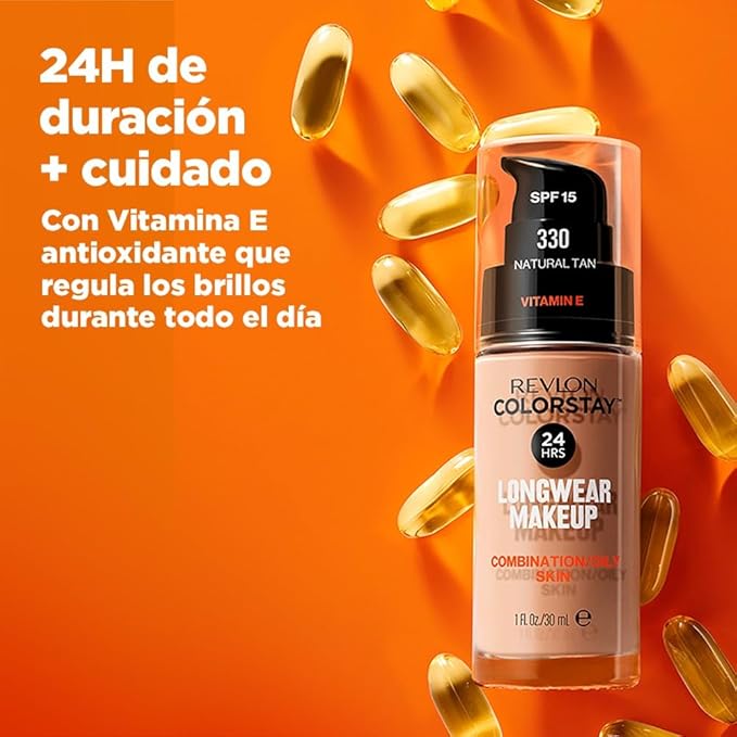 Revlon Colorstay Make Up Combination Oily Skin 350 Rich Tan 30ml