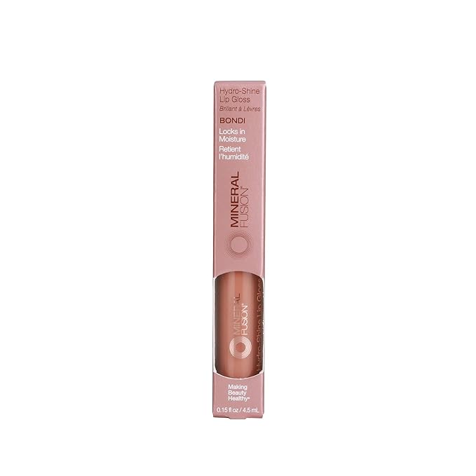 Mineral Fusion HydroShine Lip Gloss, Bondi, 0.15 Ounce Lip