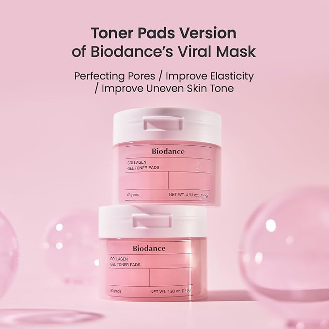 Biodance collagen gel toner pads