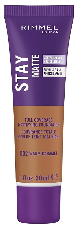 Rimmel London Stay Matte Liquid Mousse - 502 Control, Oil-Free, 1oz